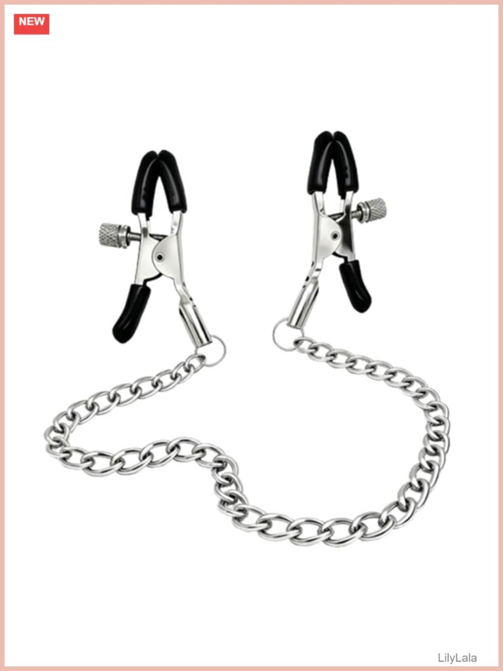 Non-Piercing Body Chain Nipple Rings Adjustable Clamp Faux Body Jewelry for